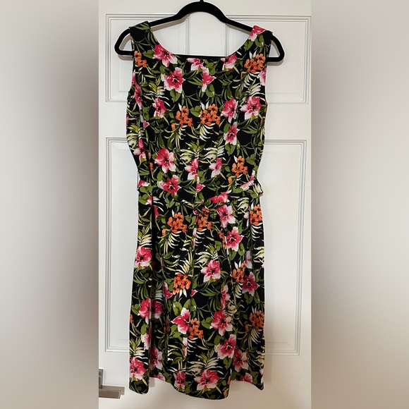 Sleeveless Belted Dress by Elementz, Size XL, Hidden Back Zipper, Summer Dress - Picture 1 of 9
